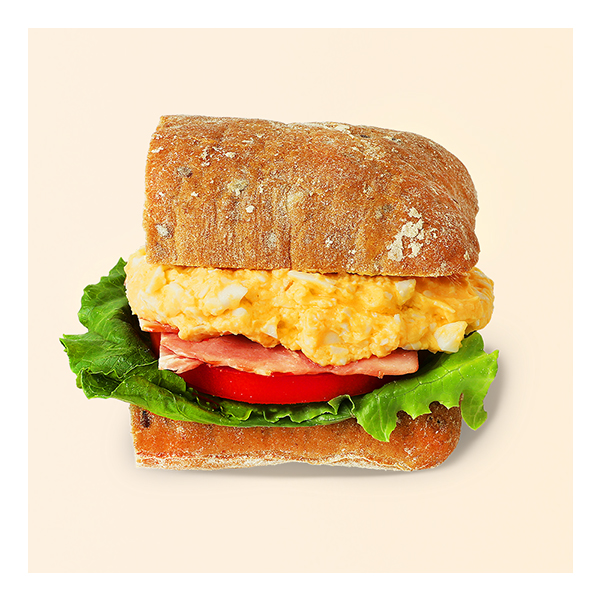 Bacon & Egg Rye Ciabatta